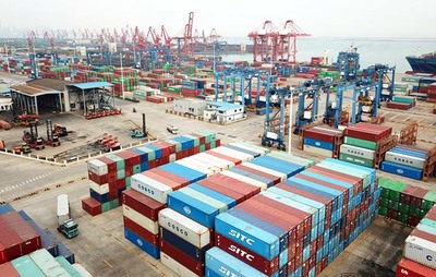 一季度貨物貿(mào)易進出口總值6.57萬億元(組圖)